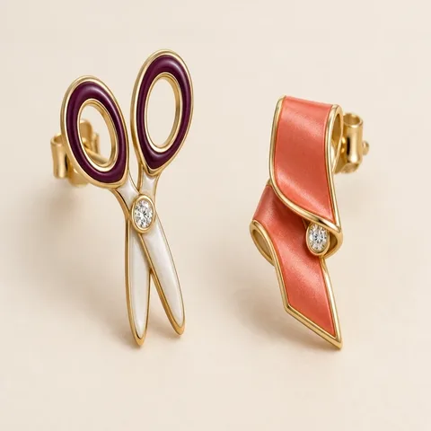 Snip & Satin Earrings (Pair)