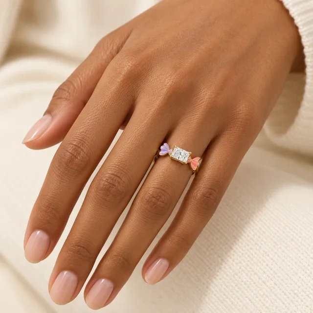 Candy Twist Ring, worn