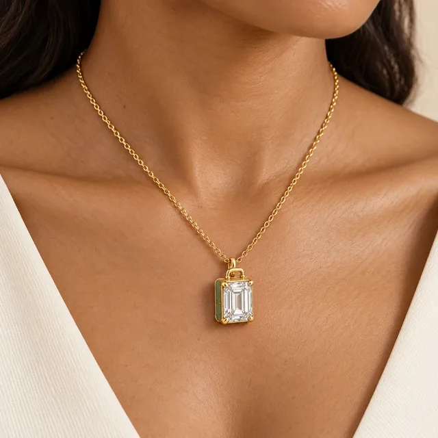 Departure Pendant, worn