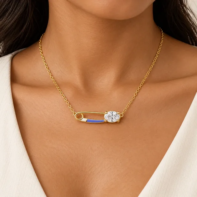 Keep Close Necklace, worn