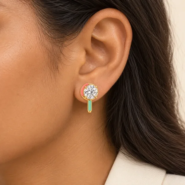 Sugar Pop Earrings (Pair), worn