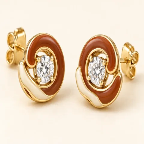 Sweet Spiral Earrings (Pair)