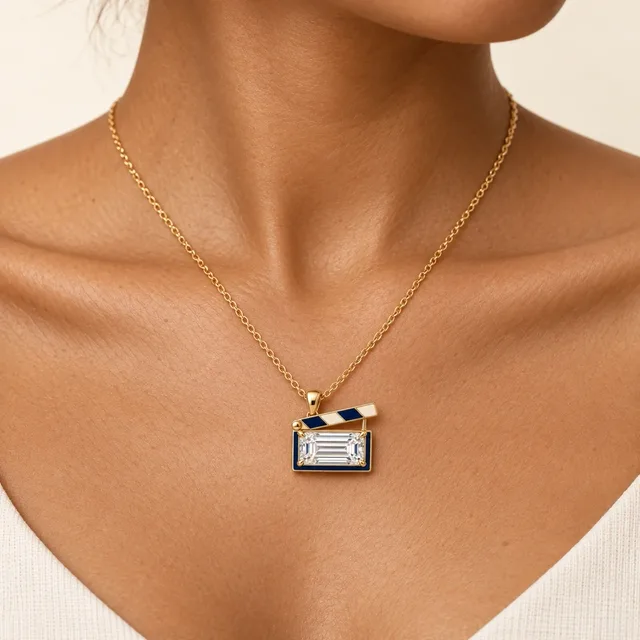 Take One Pendant, worn