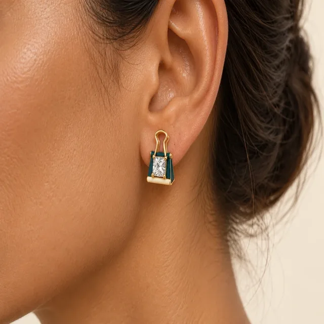Clip Club Earrings (Pair), worn