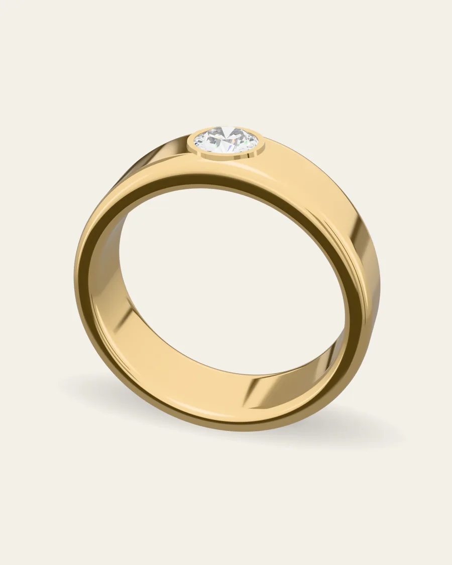 Gents flush solitaire · yellow