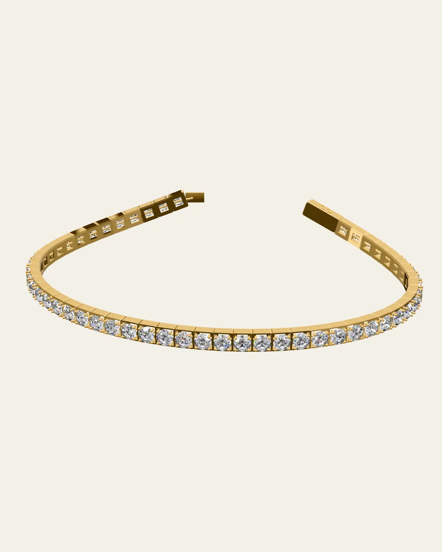 Tennis bracelet · yellow gold